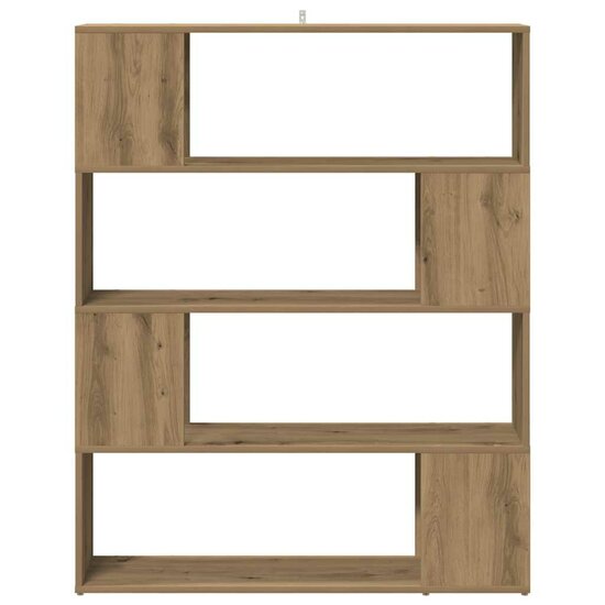 Boekenkast/Kamerscherm 100X24X124,5 Cm Artisanaal Eikenkleur artisanaal eikenkleurig