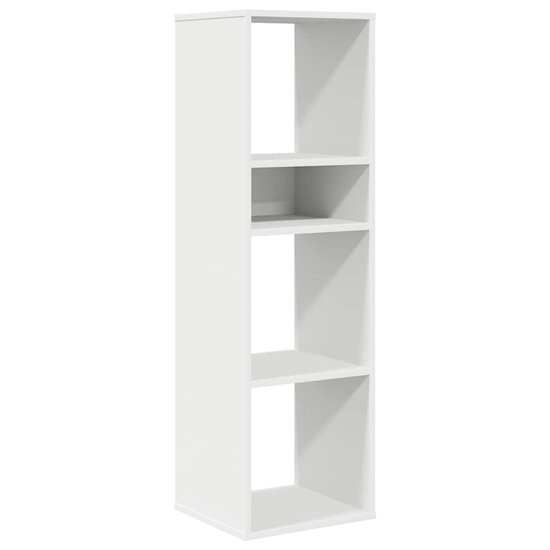 Boekenkast 34x31x112 cm bewerkt hout wit
