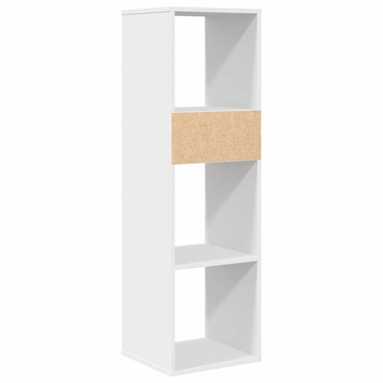 Boekenkast 34x31x112 cm bewerkt hout wit