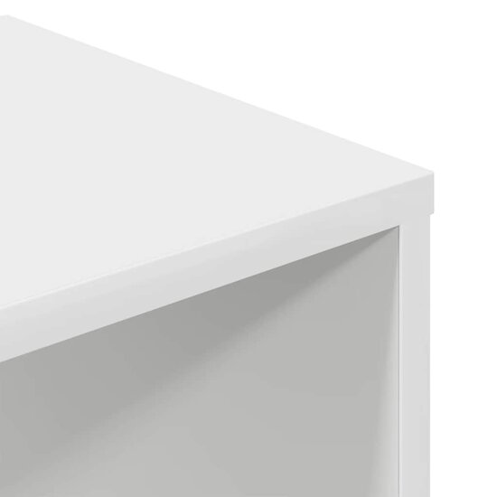 Boekenkast 34x31x112 cm bewerkt hout wit