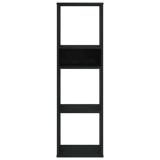 Boekenkast Bewerkt Hout 34 x 31 x 112 cm Zwart