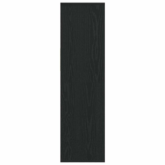 Boekenkast Bewerkt Hout 34 x 31 x 112 cm Zwart