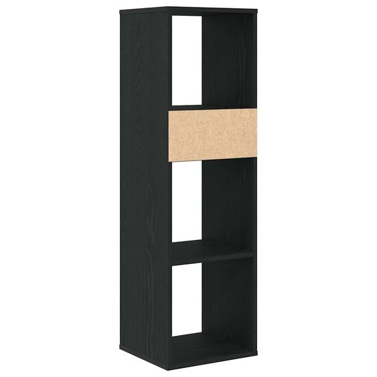 Boekenkast Bewerkt Hout 34 x 31 x 112 cm Zwart