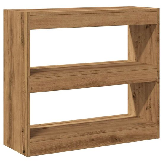 Boekenkast/Kamerscherm 80X30X72 Cm Artisanaal Eikenkleur artisanaal eikenkleurig