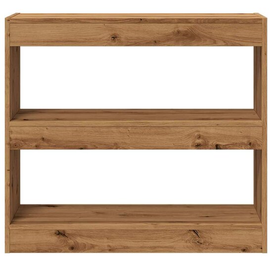 Boekenkast/Kamerscherm 80X30X72 Cm Artisanaal Eikenkleur artisanaal eikenkleurig