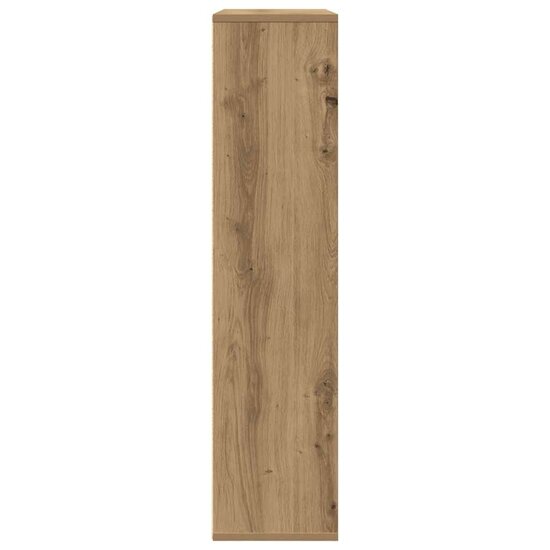 Boekenkast 89X24X101,5 Cm Bewerkt Hout Artisanaal Eikenkleurig 89 cm 101.5 cm