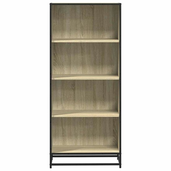 Boekenkast 60X35X Bewerkt Hout Kleurig Sonoma Eiken 60 cm 139 cm