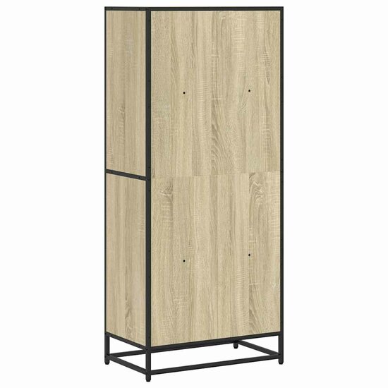 Boekenkast 60X35X Bewerkt Hout Kleurig Sonoma Eiken 60 cm 139 cm