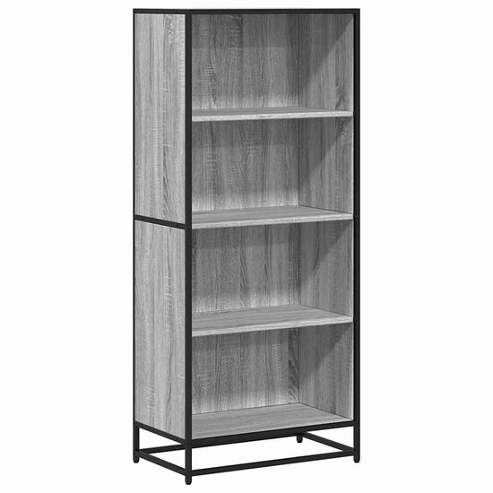 Boekenkast 60X35X Bewerkt Hout Eikenkleurig Grijs Sonoma 60 cm 139 cm