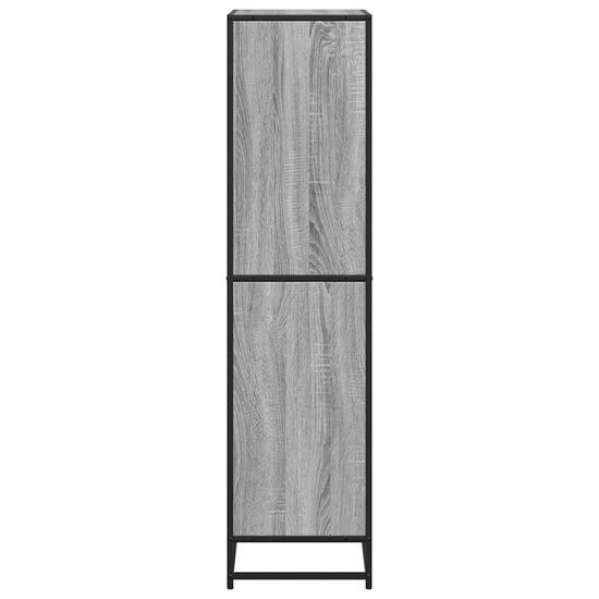 Boekenkast 60X35X Bewerkt Hout Eikenkleurig Grijs Sonoma 60 cm 139 cm