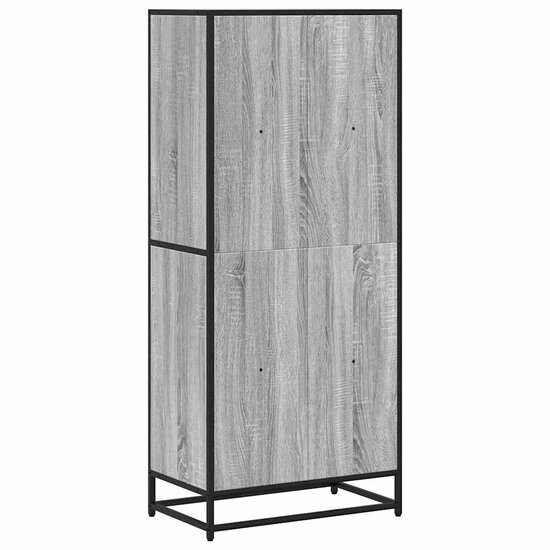 Boekenkast 60X35X Bewerkt Hout Eikenkleurig Grijs Sonoma 60 cm 139 cm
