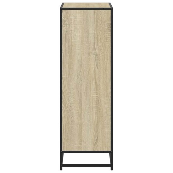 Boekenkast 60X35X107,5 Cm Bewerkt Hout Kleurig Sonoma Eiken 60 cm 107.5 cm
