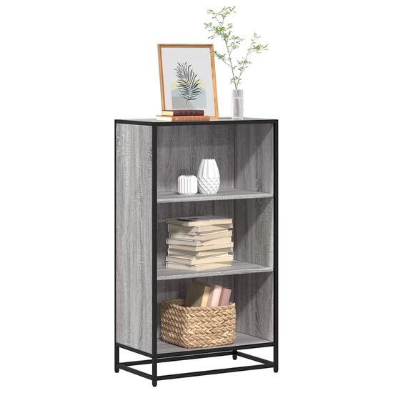 Boekenkast 60X35X107,5 Cm Bewerkt Hout Eikenkleur Grijs Sonoma 60 cm 107.5 cm