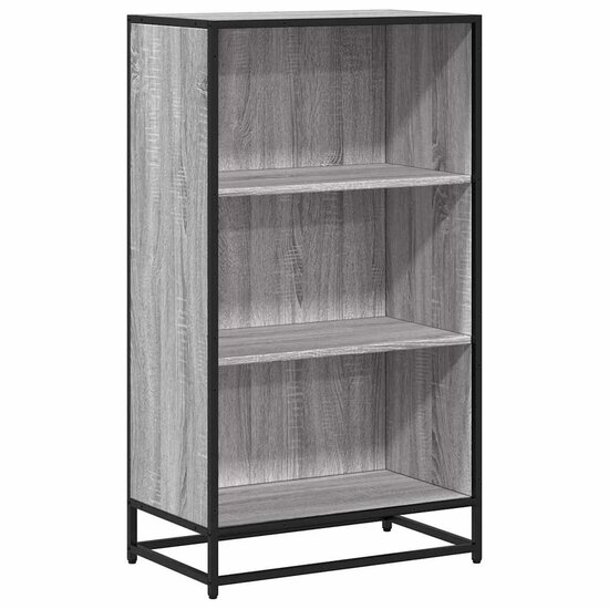 Boekenkast 60X35X107,5 Cm Bewerkt Hout Eikenkleur Grijs Sonoma 60 cm 107.5 cm