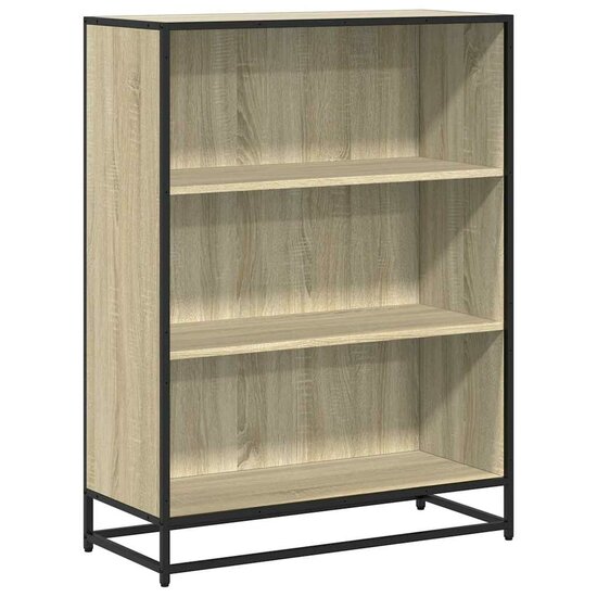 Boekenkast 80,5X35X107,5 Cm Bewerkt Hout Kleurig Sonoma Eiken 80.5 cm 107.5 cm