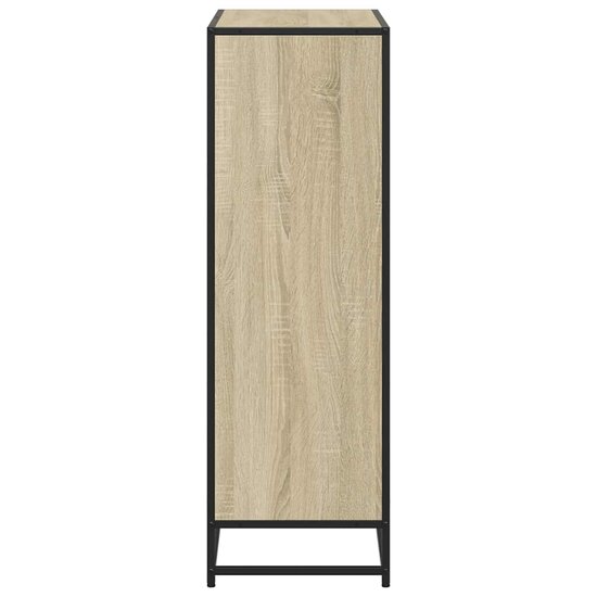 Boekenkast 80,5X35X107,5 Cm Bewerkt Hout Kleurig Sonoma Eiken 80.5 cm 107.5 cm