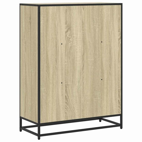 Boekenkast 80,5X35X107,5 Cm Bewerkt Hout Kleurig Sonoma Eiken 80.5 cm 107.5 cm