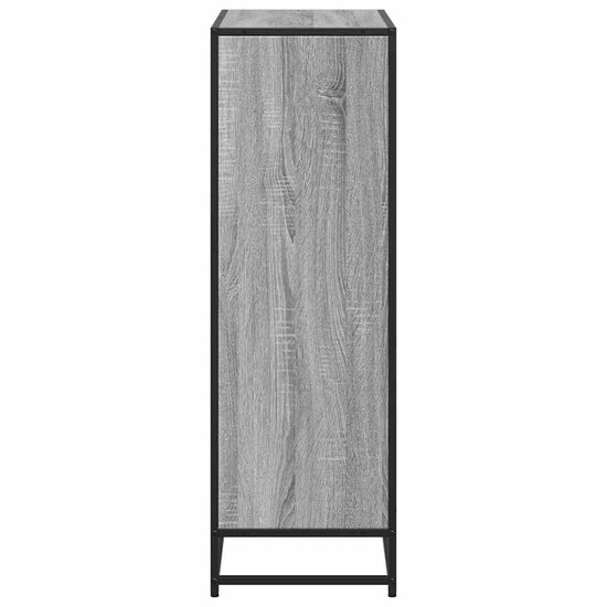 Boekenkast 80,5X35X107,5Cm Bewerkt Hout Eikenkleur Grijs Sonoma 80.5 cm 107.5 cm