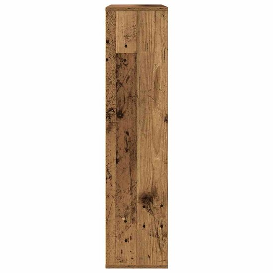 Boekenkast 89X24X101,5 Cm Bewerkt Hout Kleurig Oud Hout 89 cm 101.5 cm