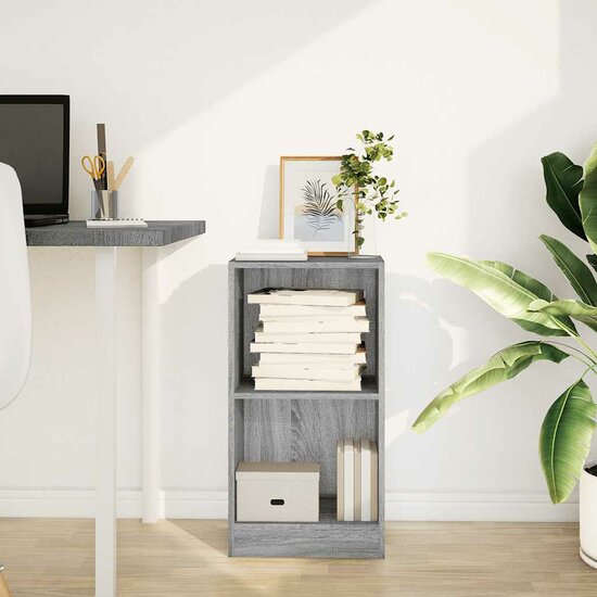 Boekenkast 40X24X Bewerkt Hout Eikenkleurig Grijs Sonoma 40 cm 76 cm