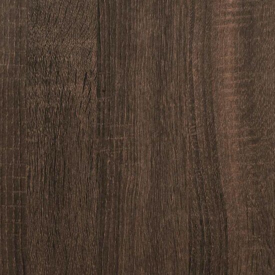Boekenkast 60x35x139 cm bewerkt hout bruin eikenkleurig