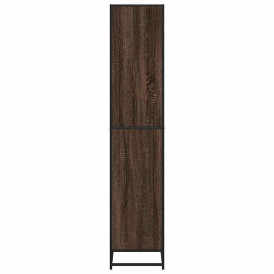 Boekenkast 80,5x35x170,5 cm bewerkt hout bruin eikenkleurig