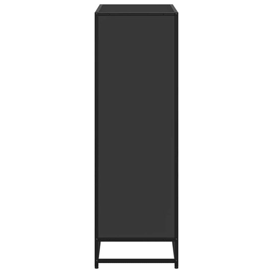 Boekenkast 80,5x35x107,5 cm bewerkt hout zwart