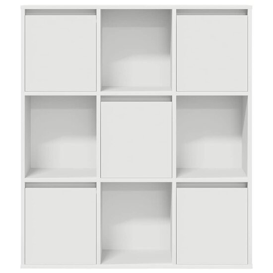 Boekenkast 89x24x101,5 cm bewerkt hout wit