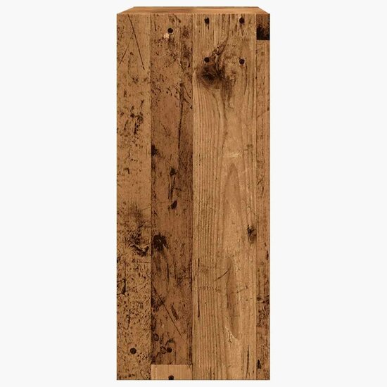 Boekenkast/kamerscherm 80x30x72 cm oud houtkleurig