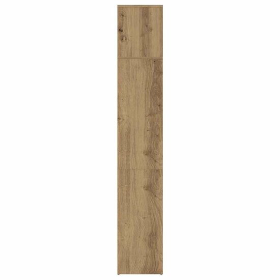 Boekenkasten 3 st bewerkt hout artisanaal eikenkleur