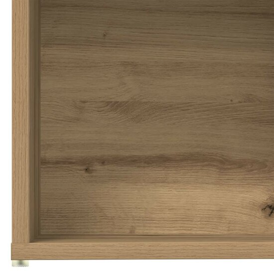 Boekenkasten 3 st bewerkt hout artisanaal eikenkleur