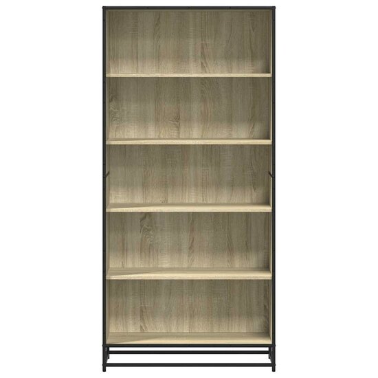 Boekenkast 80,5X35X170,5 Cm Bewerkt Hout Kleurig Sonoma Eiken 80.5 cm 170.5 cm
