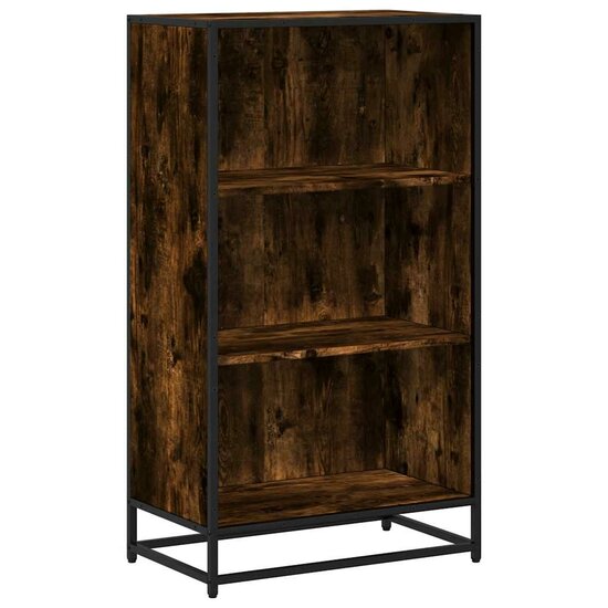 Boekenkast 60X35X107,5 Cm Bewerkt Hout Kleurig Gerookt Eiken 60 cm 107.5 cm
