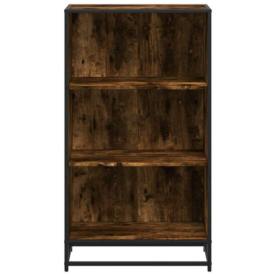 Boekenkast 60X35X107,5 Cm Bewerkt Hout Kleurig Gerookt Eiken 60 cm 107.5 cm