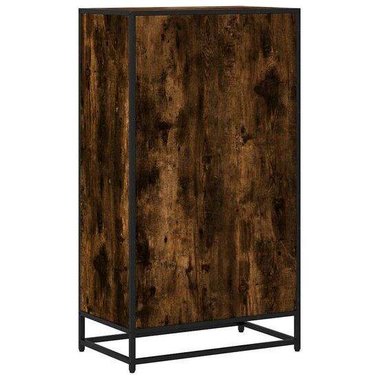 Boekenkast 60X35X107,5 Cm Bewerkt Hout Kleurig Gerookt Eiken 60 cm 107.5 cm
