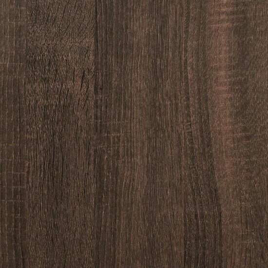 Boekenkast 80,5X35X107,5 Cm Bewerkt Hout Bruin Eikenkleur 80.5 cm 107.5 cm
