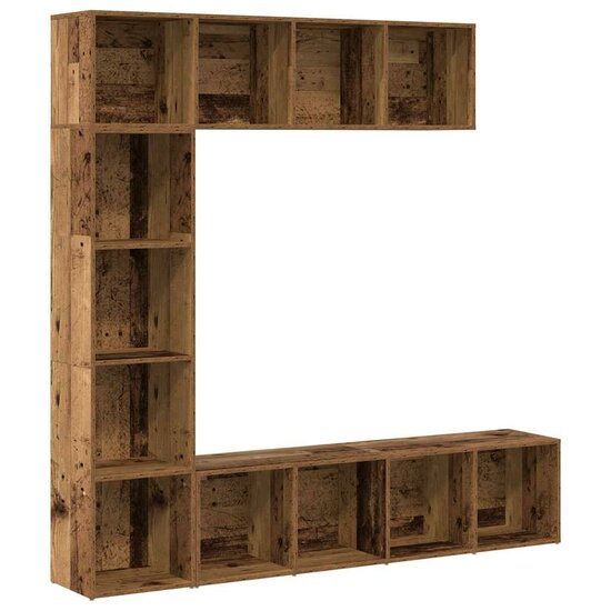 Boekenkasten Bewerkt Hout Kleurig Oud hout