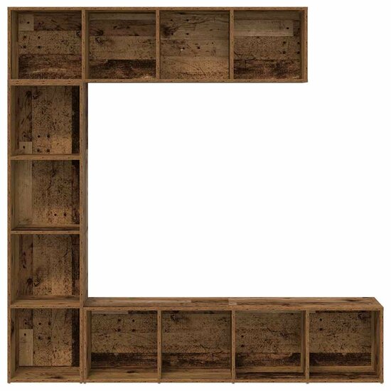 Boekenkasten Bewerkt Hout Kleurig Oud hout