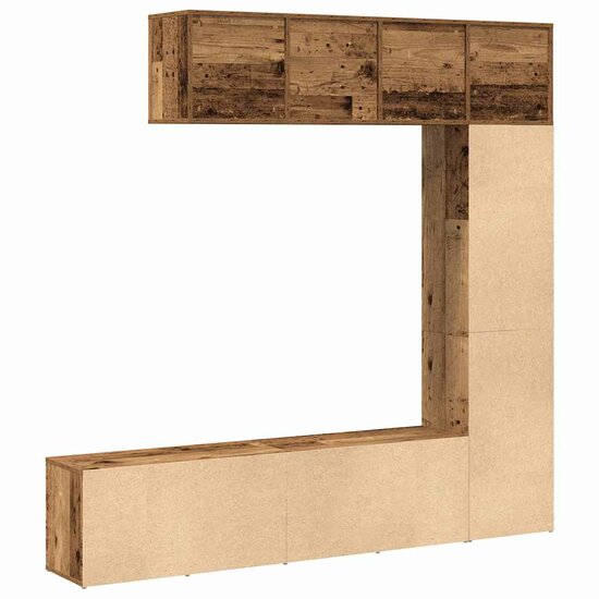 Boekenkasten Bewerkt Hout Kleurig Oud hout