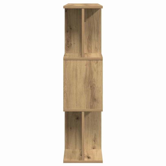 Boekenkast 80X24X96 Cm Bewerkt Hout Artisanaal Eikenkleur artisanaal eikenkleurig