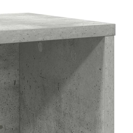 Boekenkast 60X24X76,5 Cm Bewerkt Hout Betongrijs 60 cm 76.5 cm