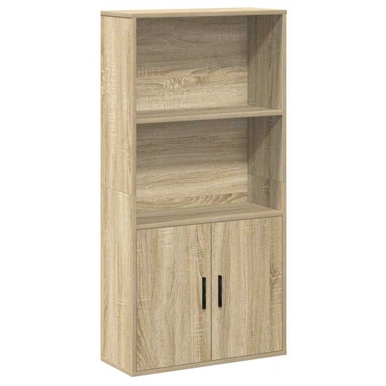 Boekenkast 60X24X Bewerkt Hout Kleurig 120 cm Sonoma eiken