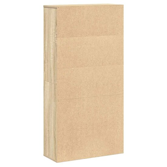 Boekenkast 60X24X Bewerkt Hout Kleurig 120 cm Sonoma eiken