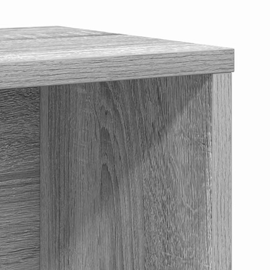 Boekenkast 60X24X76,5 Cm Bewerkt Hout Eikenkleurig Grijs Sonoma 60 cm 76.5 cm