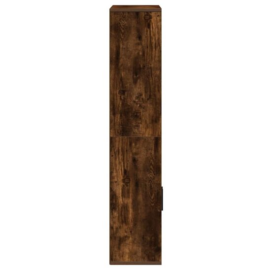 Boekenkast 60X24X Bewerkt Hout Kleurig 120 cm Gerookt eiken