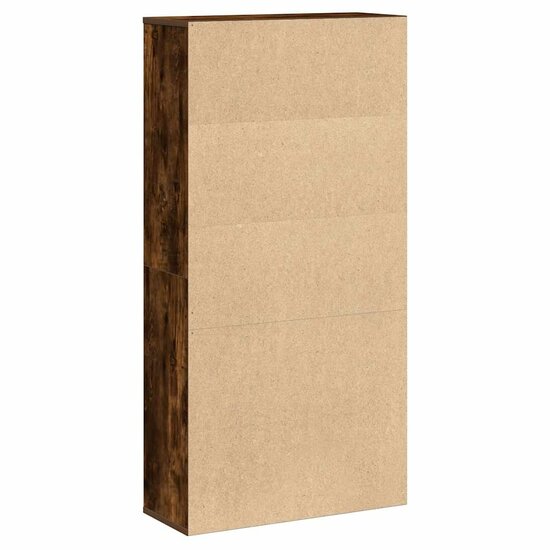 Boekenkast 60X24X Bewerkt Hout Kleurig 120 cm Gerookt eiken