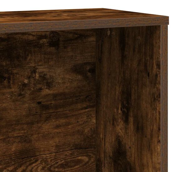 Boekenkast 60X24X Bewerkt Hout Kleurig 120 cm Gerookt eiken