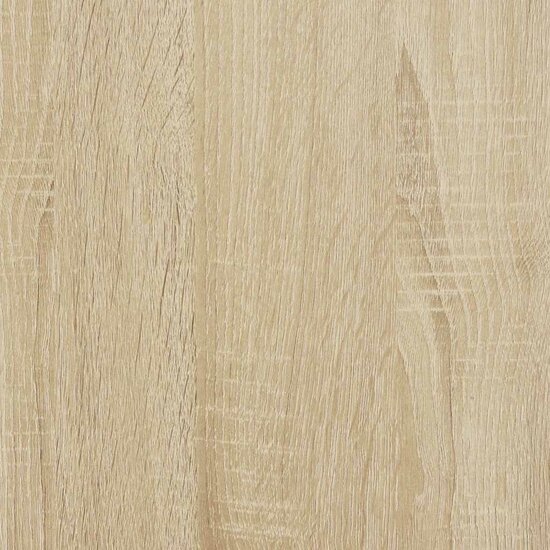 Boekenkast 60x24x76,5 cm bewerkt hout sonoma eikenkleurig