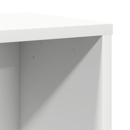 Boekenkast 60X24X76,5 Cm Bewerkt Hout Wit 60 cm 76.5 cm