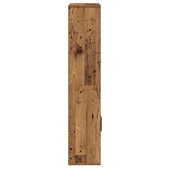 Boekenkast 60X24X Bewerkt Hout Kleurig 120 cm Oud hout